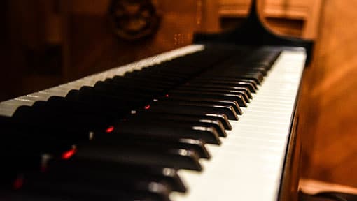 Black and white piano keys